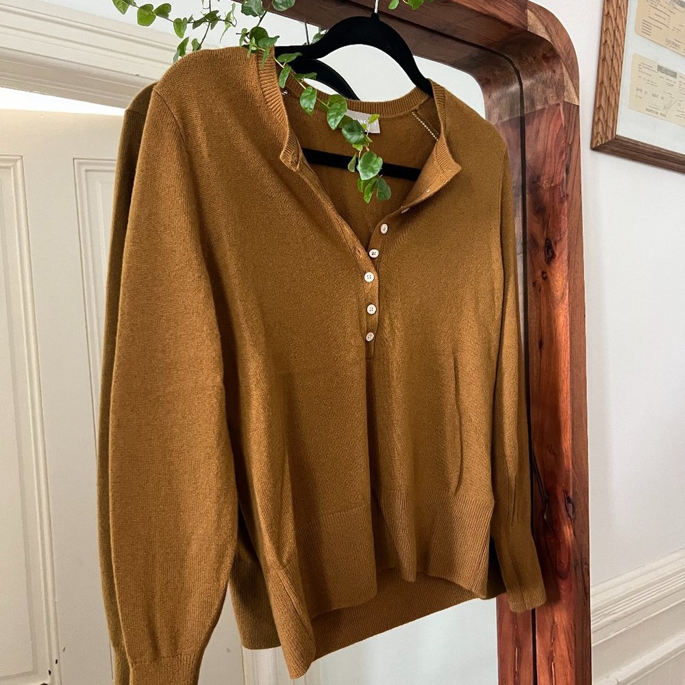 Everlane Cashmere Henley Sweater
